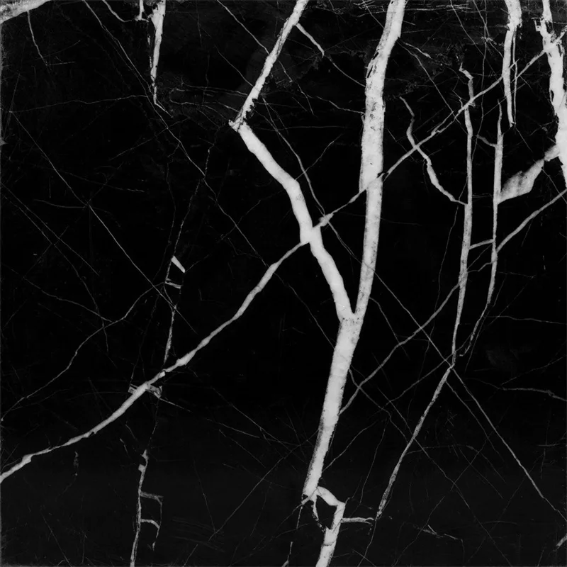 Extra-large Handmade Nero Marquina Marble Pedestal Bowl With 3 Legs