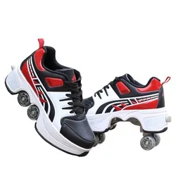 2021 popular deformation kick roller skate shoes for adults with factory price