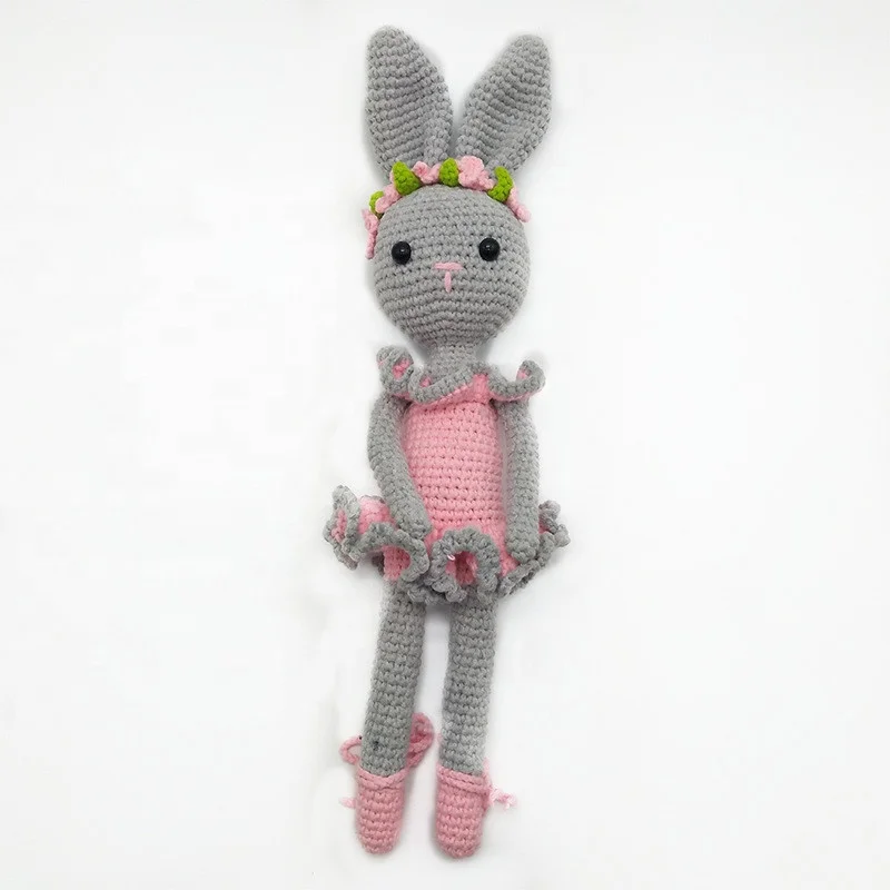 2021   Handmade crocheted doll ballet rabbit baby plush bunny