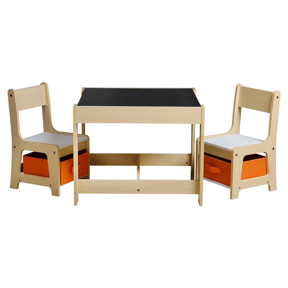 
Factory wholesale wooden children kids playing table with chair 