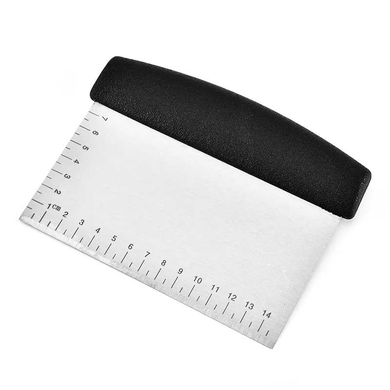 
Stainless Steel Measure Dough Chopper Handle Dough Scraper Baking Spatula Blender 