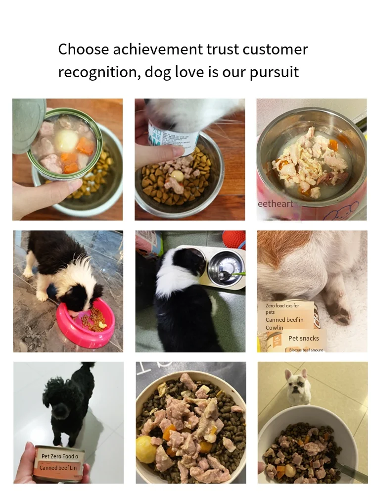 Yihe Dog Canned Snacks Puppies Wet Food Small Dog Canned Teddy Bear Nutrition Fattening Mixed Dog Food