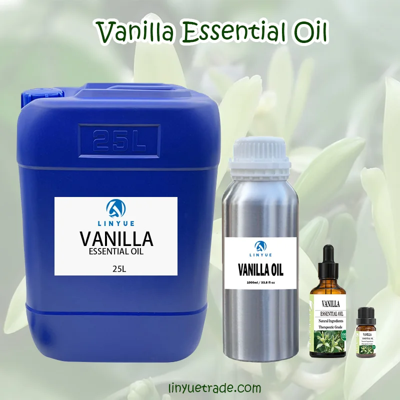 Manufacturer Bulk Vanilla essential oil blue bottle with great quality and affordable price