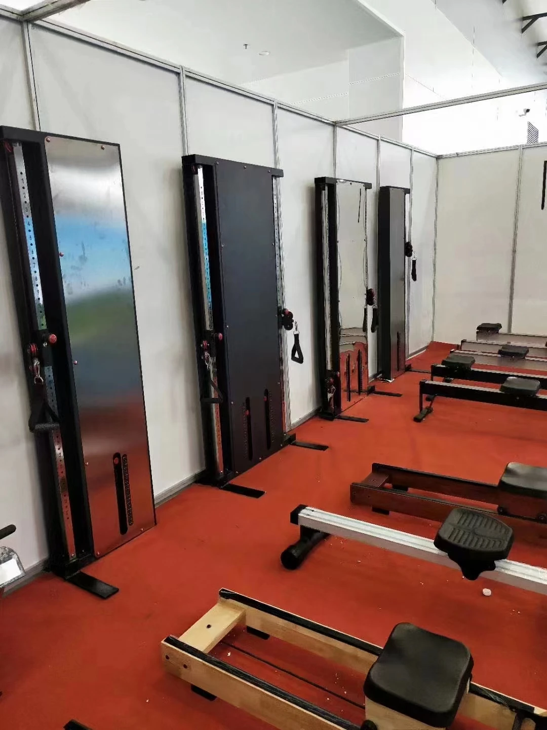 Dinuo Custom OEM/ODM Gym Equipment Double Wall Mounted Cable Crossover Trainer Machine with  Cast Iron Panel
