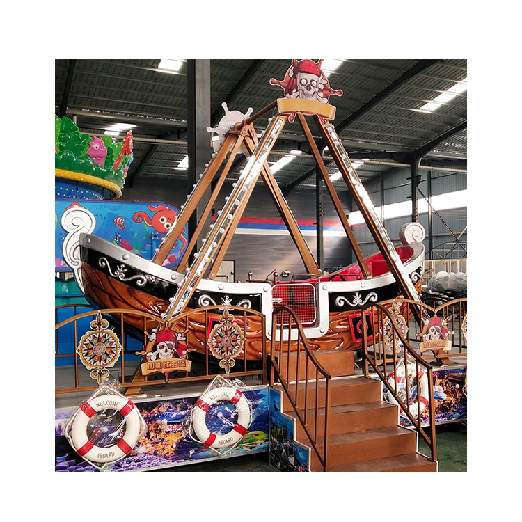 Attractions Entertainment Amusement Park Trailer Mini Pirate Ship Ride