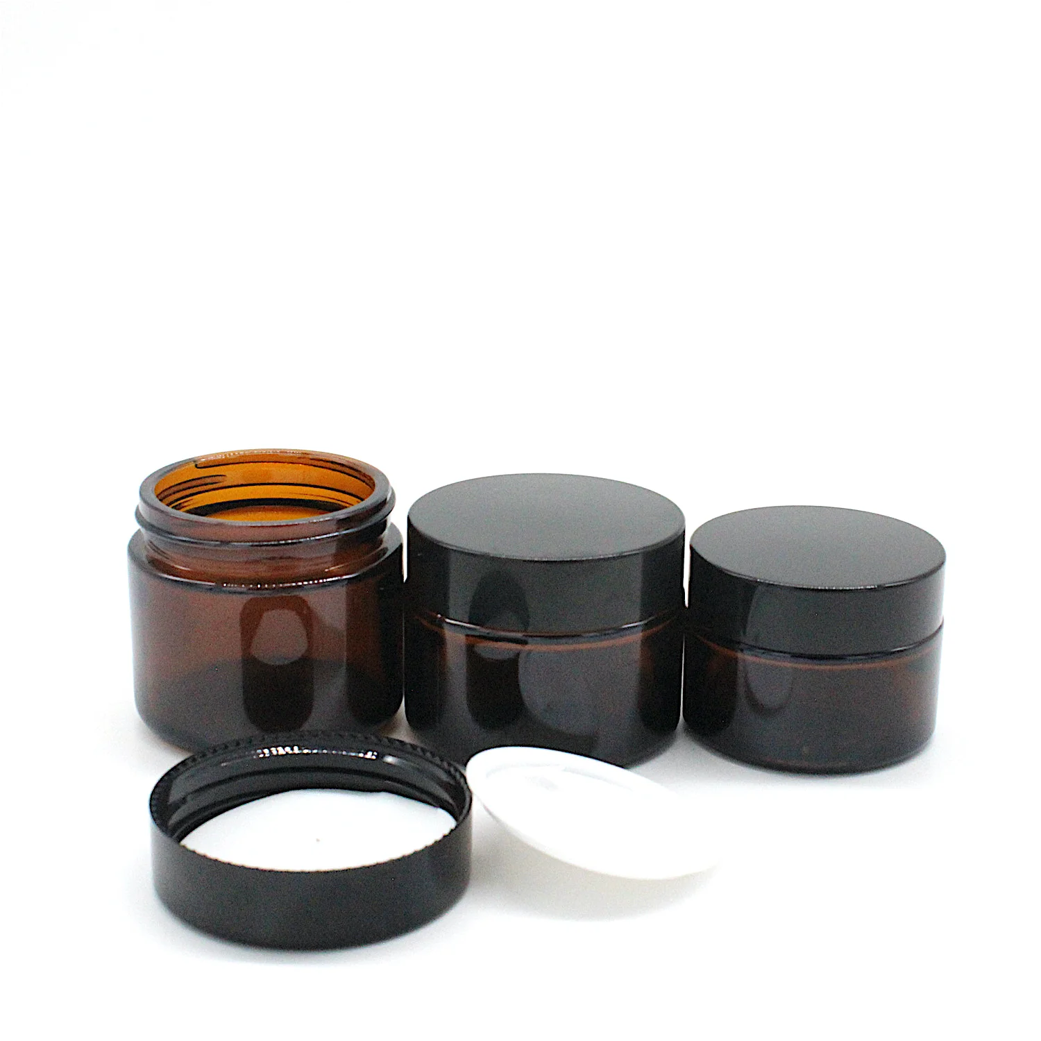 10 15 20 30 50 60 100ml g cosmetic jar amber glass jar round face cream jar