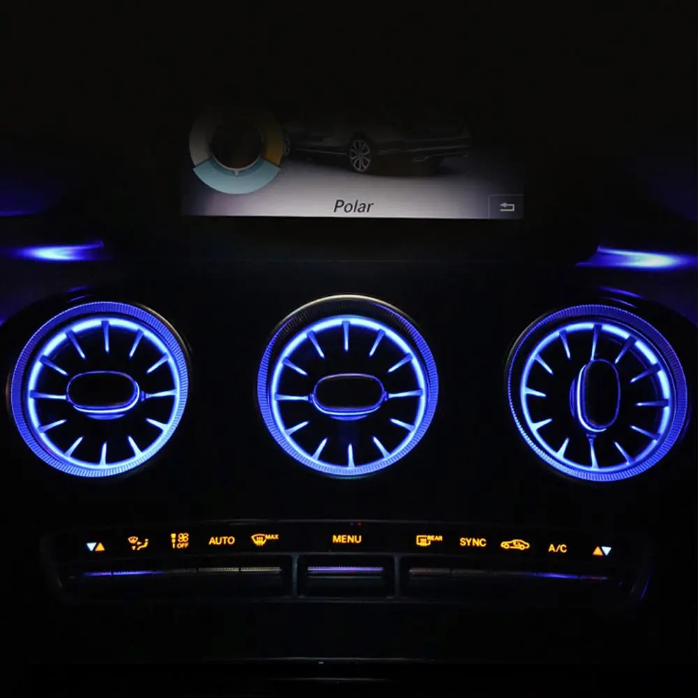 
Air Vent Outlet With Interior Ambient Light Car Atmosphere Light fit for G class 