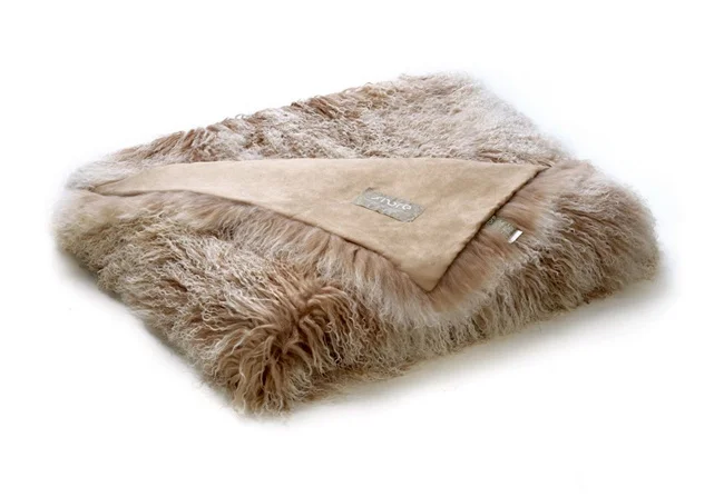 Tibetan merino wool sheepskin blanket