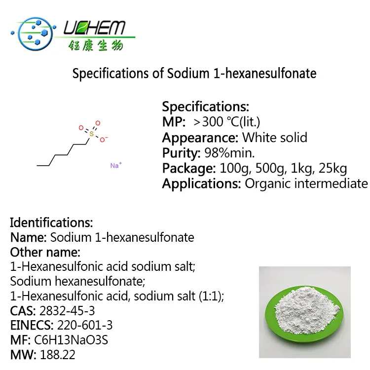 
High quality Sodium 1-hexanesulfonate CAS 2832-45-3 in china 