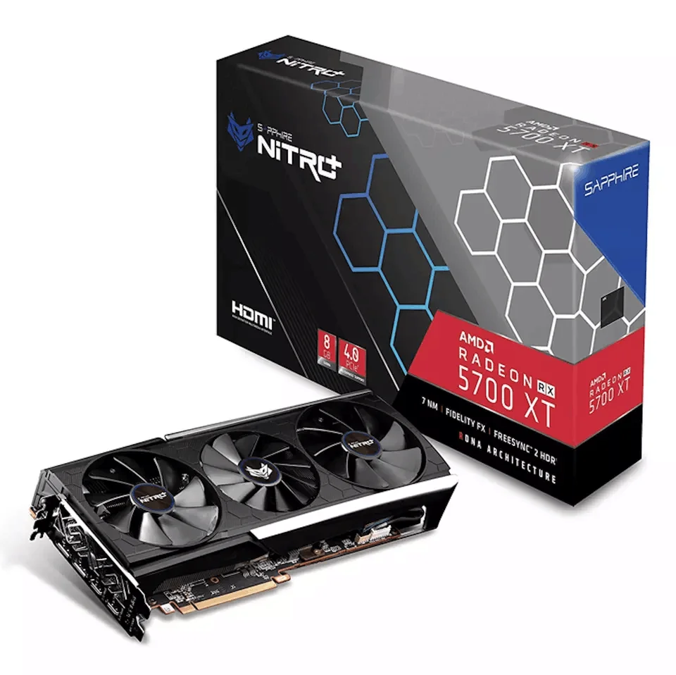 RX 5600 XT 6GB GDDR6 computer hardware & software RX 5600XT RX 5700XT Used GPU Graphics Cards For Gamer