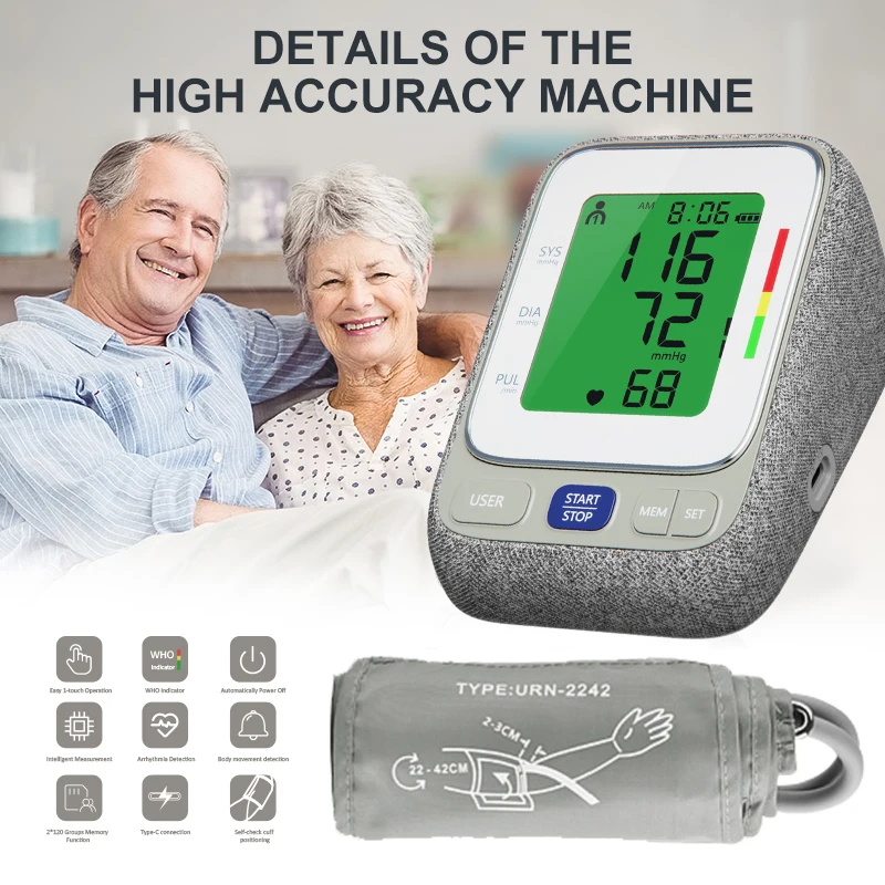 Portable Finicare Cheapest Blood Pressure Apparatus Machine Best Quality for Upper Arm For Family Health Care