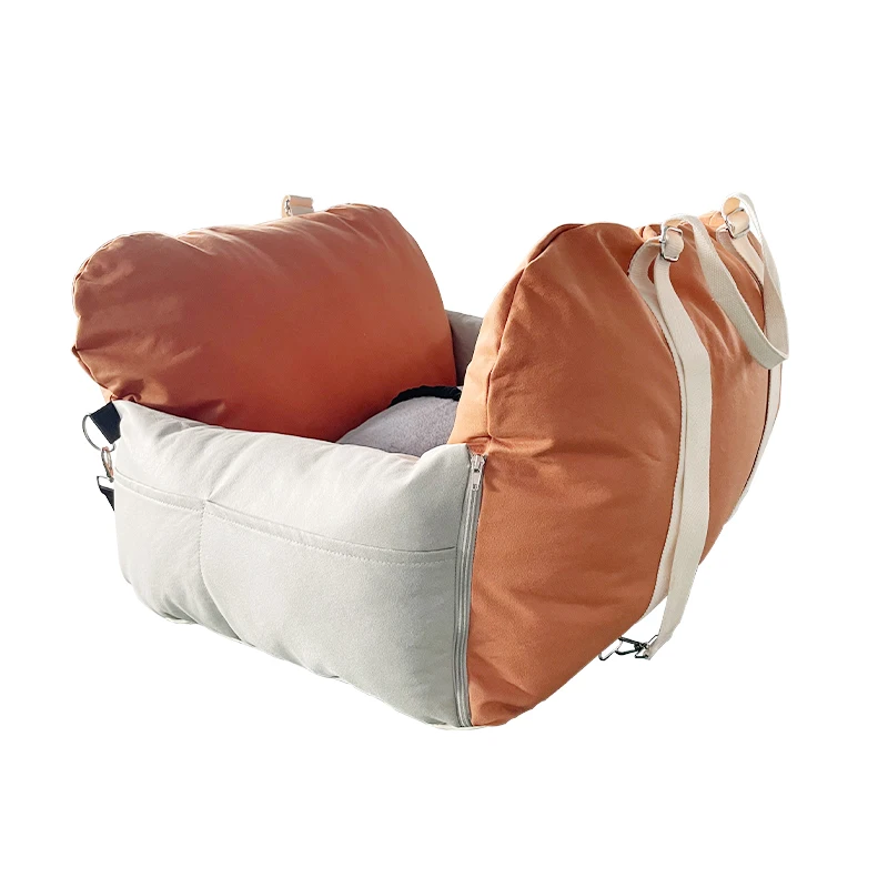 Popular high quality waterproof travel bolster dog car seat pet car seats for small dogs and puppies weighing