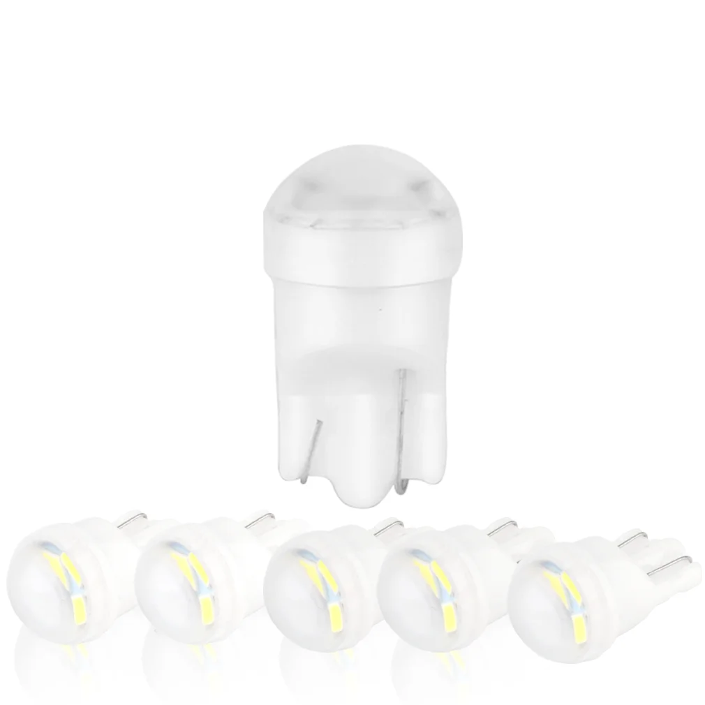 
 2021 керамические светодиодные лампы T10 W5W, белые, красные, желтые WY5W 168 501 2825, автомобильный поворотный боковой свет, парковочные лампы, автомобильные купольные лампы для чтения  