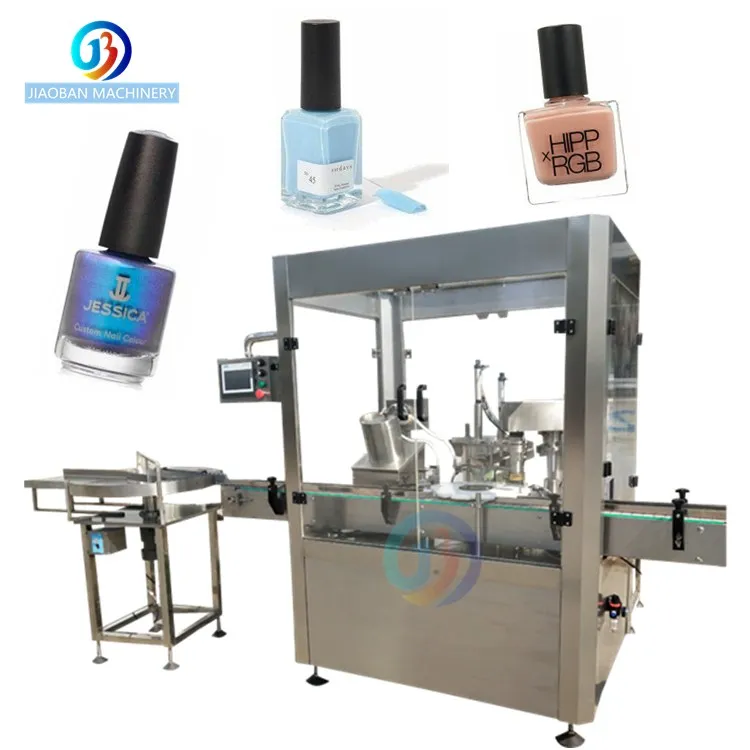 JB-Y2Automatic 10ml 30ml Small Bottles Glass Droppers Liquid Filling Machine E-liquid Oil or Nail Polish Filling Capping Machine
