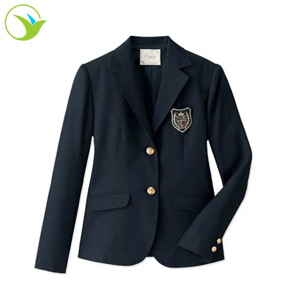 
Custom 10-17 years old stylish formal winter japanese student boys girls navy school uniform kids blazer for school teens suit 