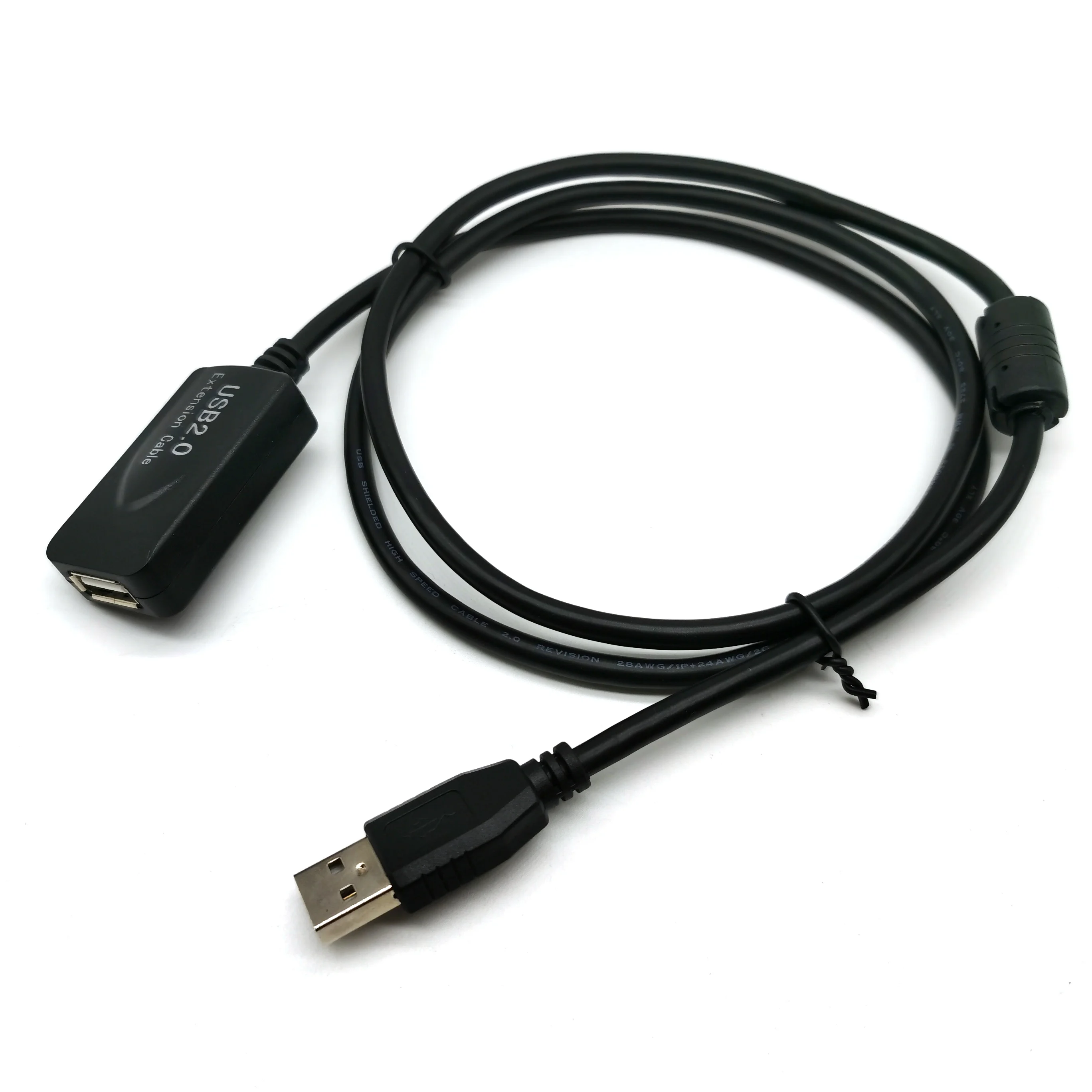 USB 2.0 Active Extension Cable with Ferrite Core