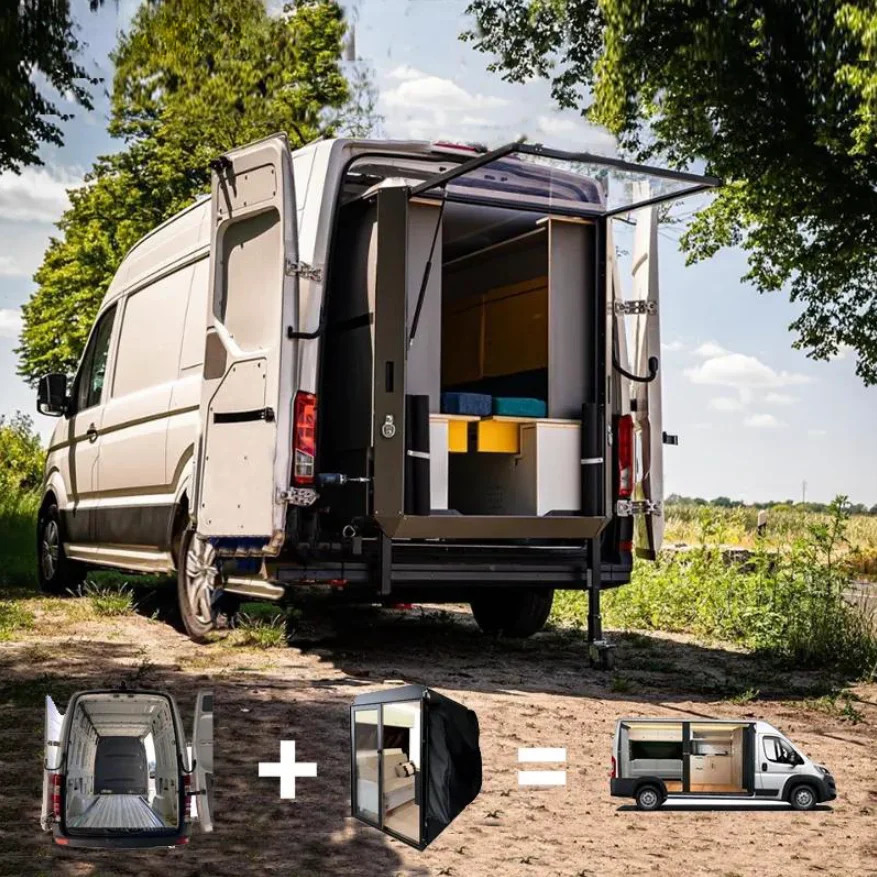 Van Box Camper Pop Up Conversion Kits Off Road Camper Trailer Rv Motorhome 4X4 Interior Space Renovation New Product