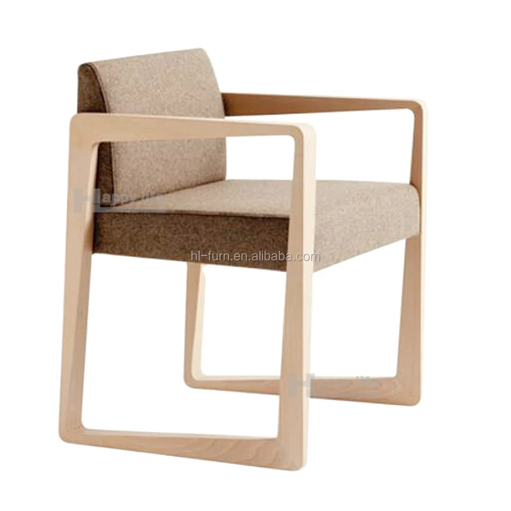 PU Leather Fabric Wooden Dining Table Chair Cafe Restaurant Armchair