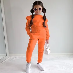 2023 girl jogger clothing spring set toddler kids two piece baby girl clothes girls clothing sets