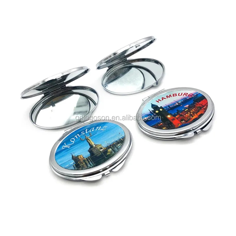 London Creative Souvenirs Metal Frame Mirrors Flexible Pocket Mirror with Logo Personalized Handheld Mirror (60749449208)