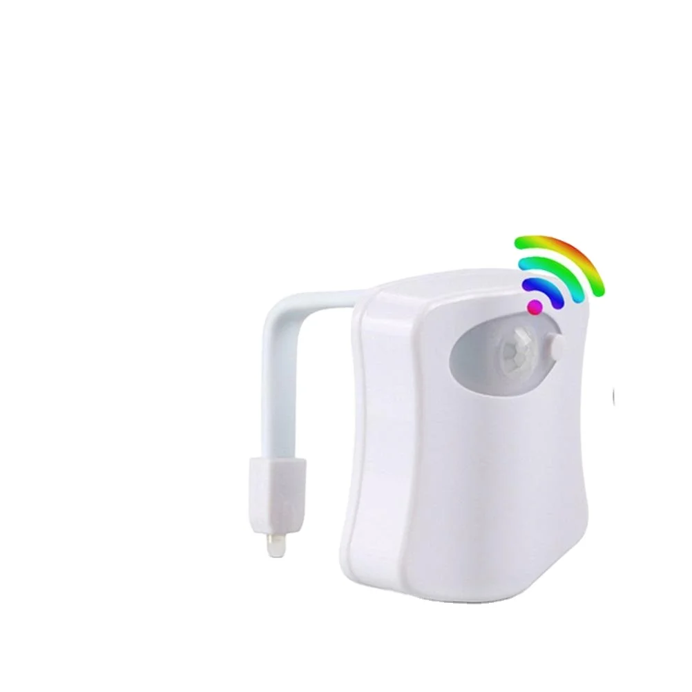 
Smart Motion Sensor Toilet Seat Night Light 8 Colors Waterproof Backlight For Toilet Bowl LED Luminaria Lamp WC Toilet Light 