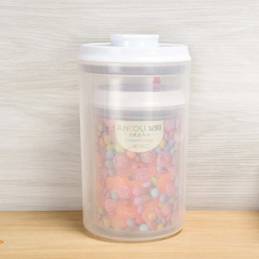 2 Pieces Set Best Price Easy Open and Lock Plastic Containers Storage Box Food Storage Boxes & Bins for Candy Snack