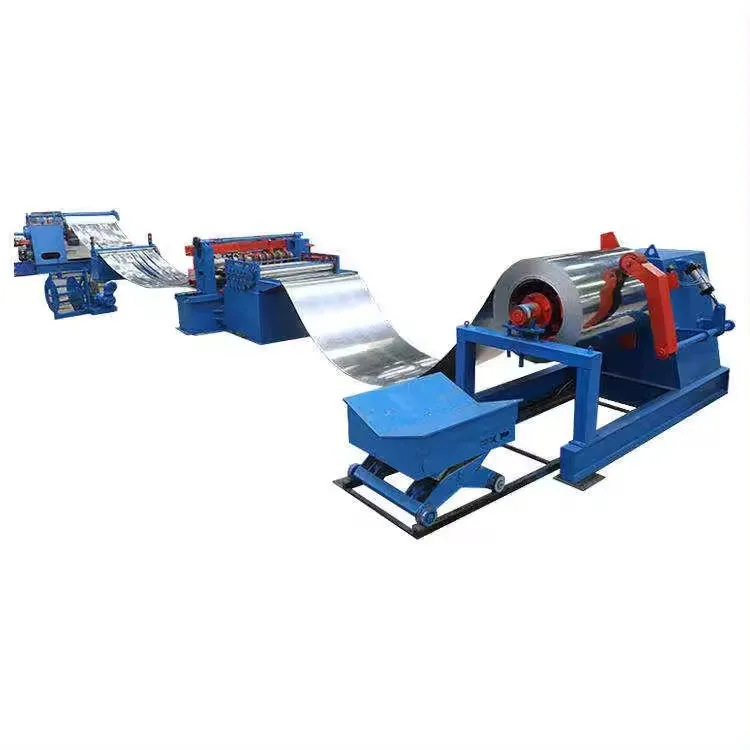 simple slitting cutting line  cut to length line slitting cutting machine with recoiler