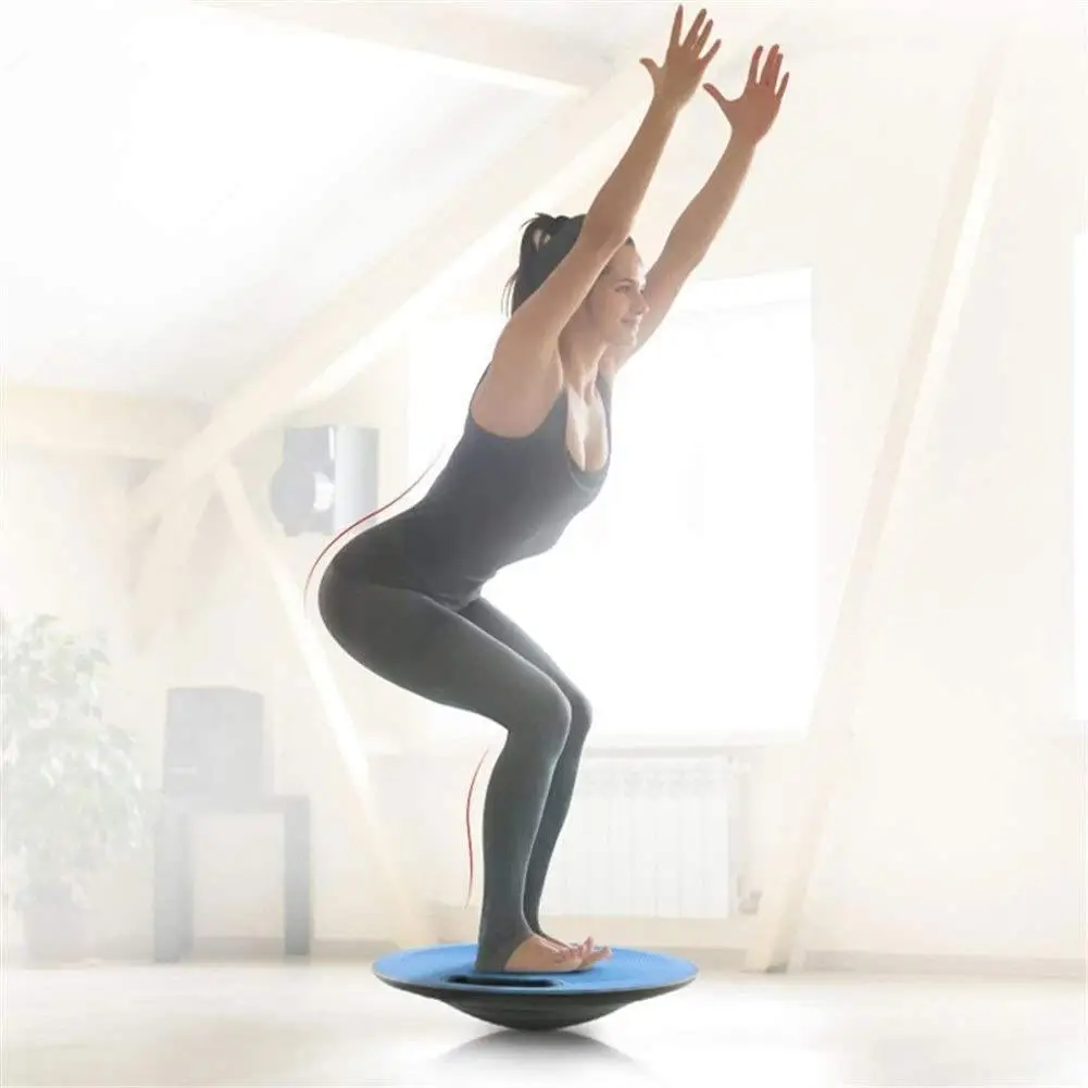 Fitness Balance Board Yoga 360 Degree Rotation Massage Stability Round Plates Workout Balance Board Waist Twisting Exerciser