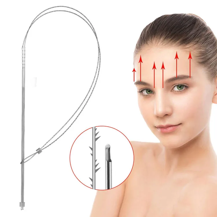 Double Needle Pdo Pcl Plla Thread Nose L Blunt Multi L Fish Bone L/W Blunt Molding Cog Pcl Mesh Thread for Facial Body Lifting