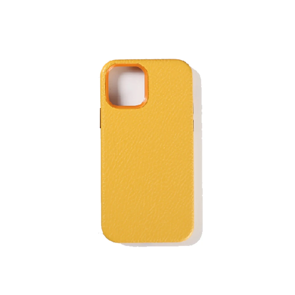 Phone Case Pebble PU Leather Mobile Cover Pro Max Case Wireless Charging Supporting Case for iPhone 13