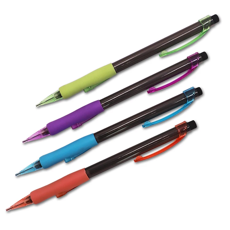 High Quality Plastic Custom Medium Point Mechanical Pencils Set for School Office Supplies Classroom and Test Time