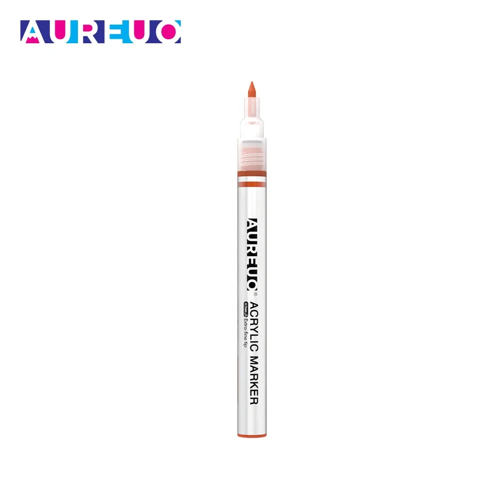 Phoenix 12 Colors 0.7mm Extra Fine Tip Safe Water Based Line Drawing Art Acrylic Paint Marker Set