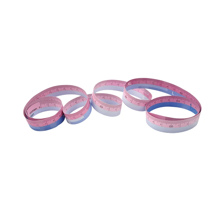 Custom Disposable Medical Waterproof paper dupont foot tape measure medical measurement ruler