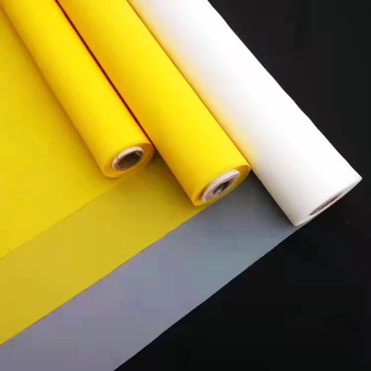 White Yellow 32T 43T 47T 54T 64T 72T 77T 80T 90T 100T 120T Polyester Silk Screen Printing Mesh