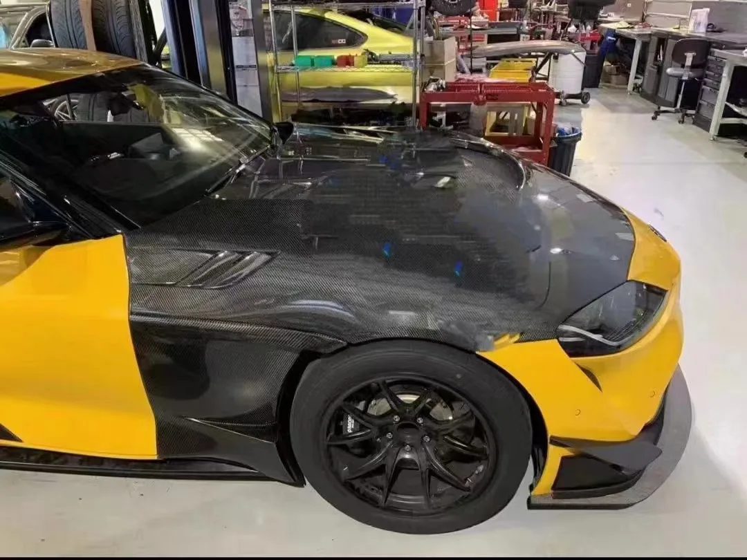 100% Real Pre-preg Fit For Supra GR A90 A91 MKV 2019-2023 Carbon Fiber EVA Style Front Fender