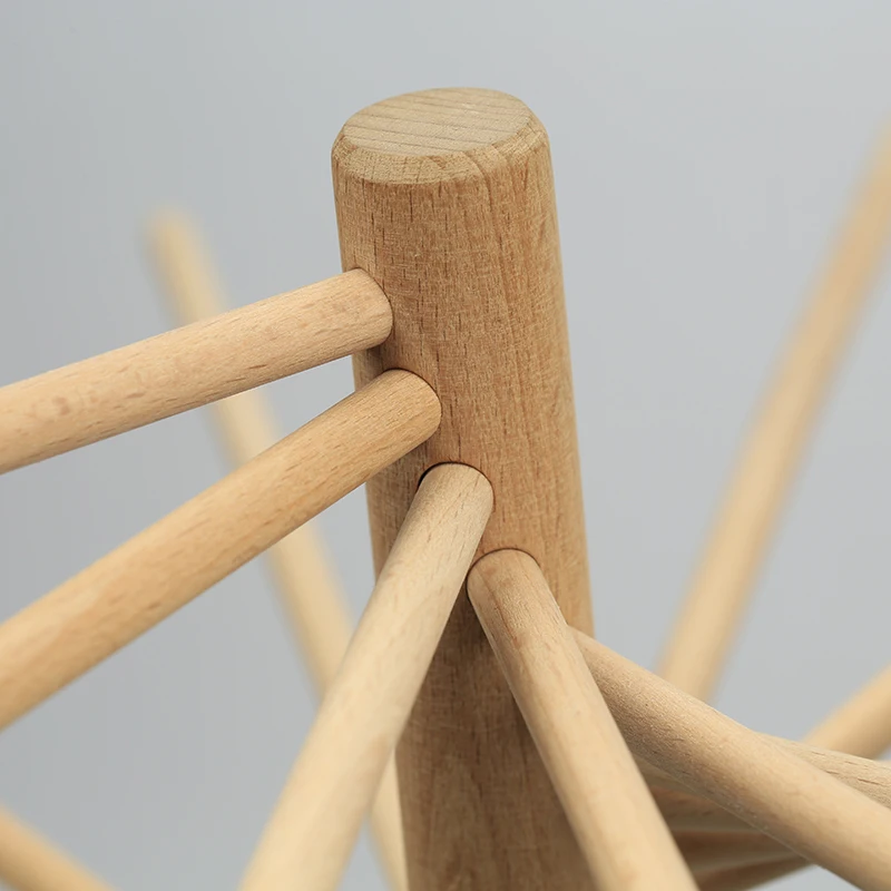 High Quality Natural Wooden Collapsible Noodle Spaghetti Italian Pasta Drying Rack For Home