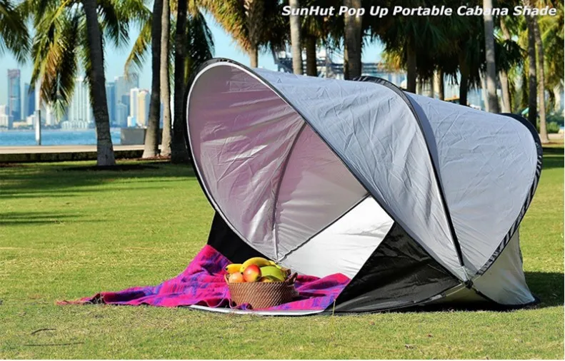 Hot Sale Manufactory Fashionable  automatic open Outdoor Pop-Up UV30 beach Tent