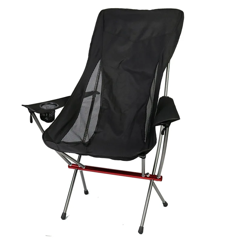 Suppliers Morden design portable lightweight high back Adjustable High Seat Aluminum Folding Outdoor Camping Chairs