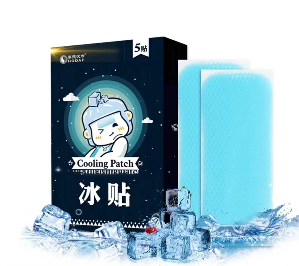Custom colorful cool pad fever patch cooling gel patch for kids