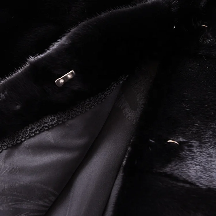 High Quality Luxury Mink Fur Jacket Winter Thick Warm Womens Genuine Mink Fur Coat