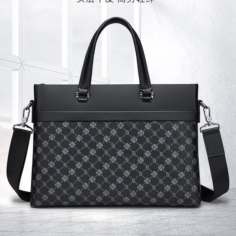 Good quality laptop bag fashionable design for men men genuine leather briefcase fashion designer bag