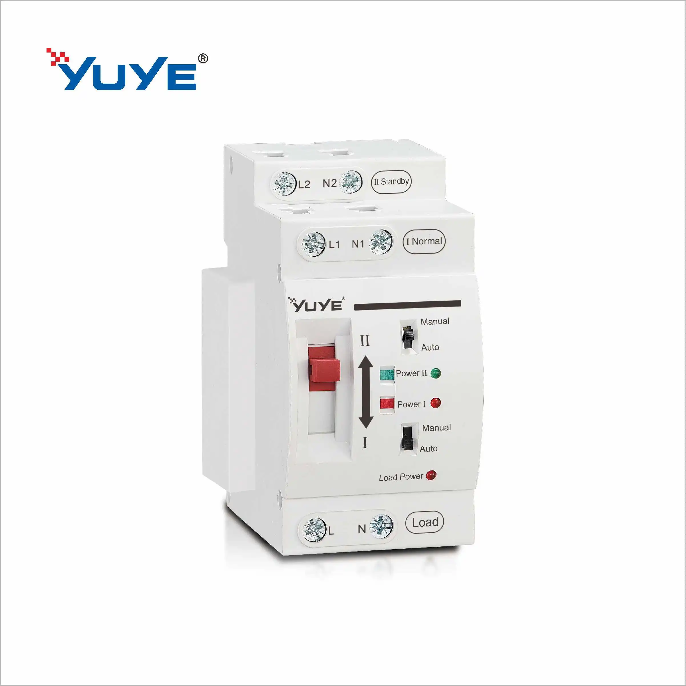 123 YUYE Mini Size ATS  110V 220V 2P 63A Single Phase Dual Power Arc Extinguishing System Automatic Transfer Switch