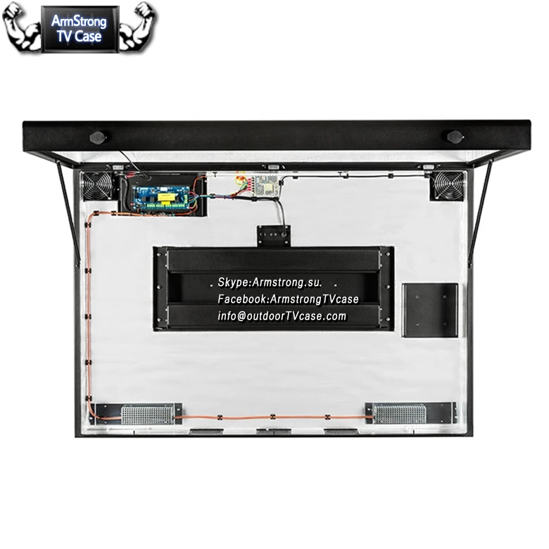 
ARMS1041OTE wholesale secure TV enclosure Outdoor Waterproof weatherproof advertising tv enclosure 
