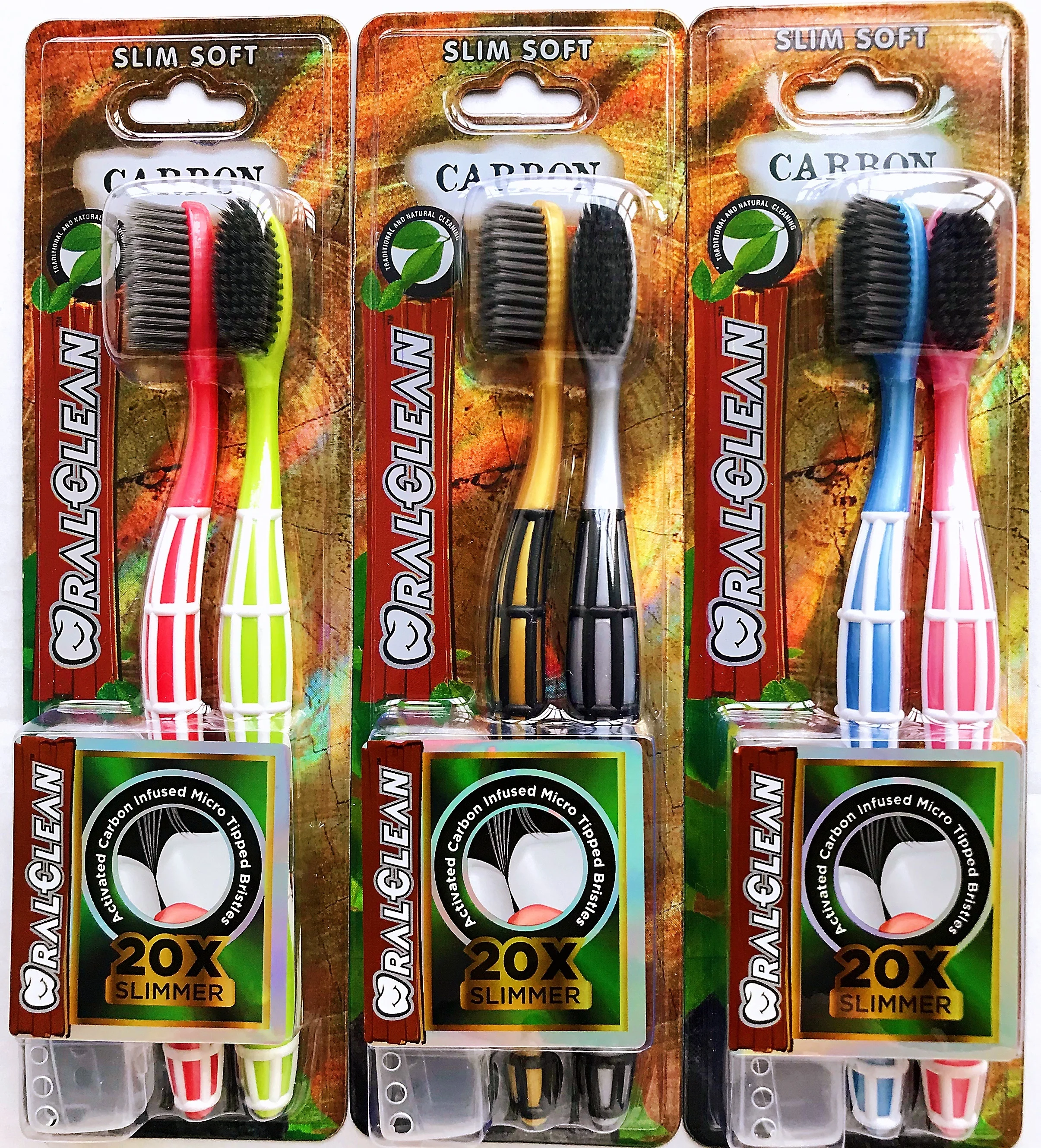 
Home Use High Quality Bamboo Charcoal Bristle Toothbrush, Bamboo Carbon Toothbrush for Adults and Kids 