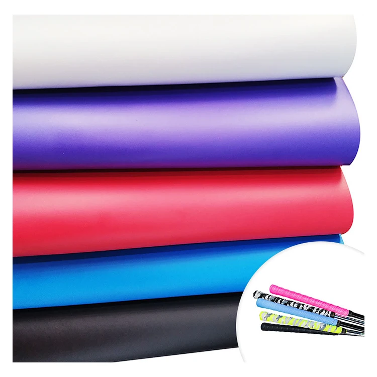 New Style High End Sweat Absorbent Anti-Slip 0.5 -2.0 MM PU Material PU Leather For Badminton Racket Grip