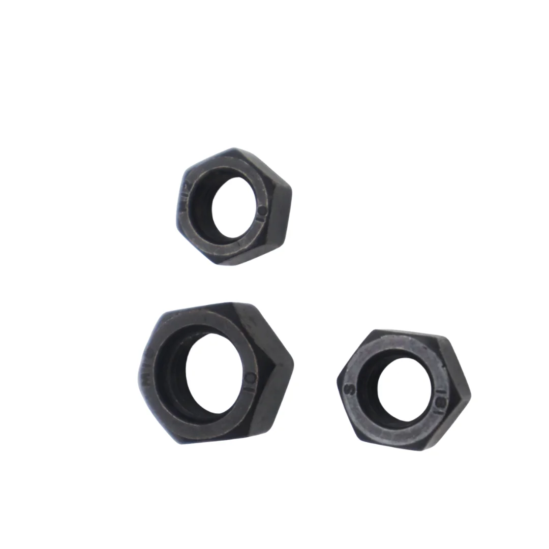 HEX NUT  black oxide hot dip galvanizing  zinc plated grade 4  8  10  12