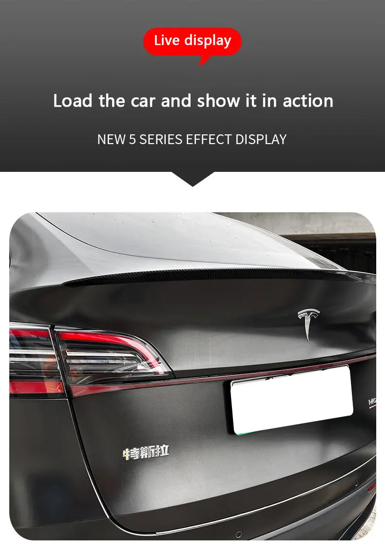 It is suitable for upgrading the dynamic taillight strip of for Tesla Y model through the taillight of Model3