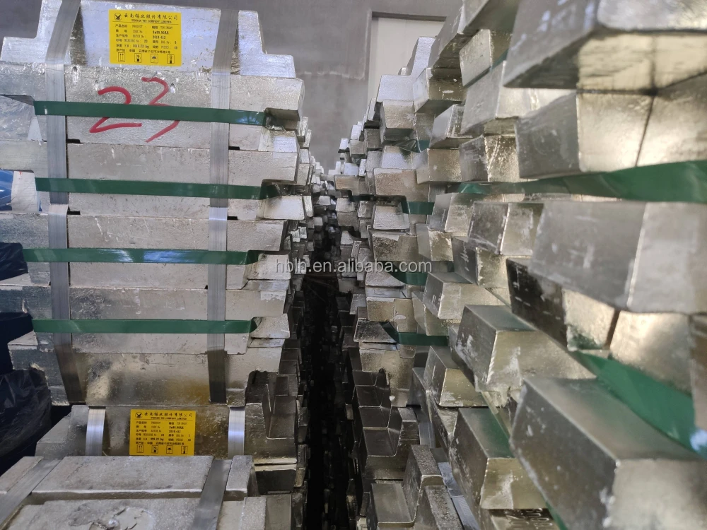 Factory Supply Pure Tin Ingot 4N Sn99.95 For Sale