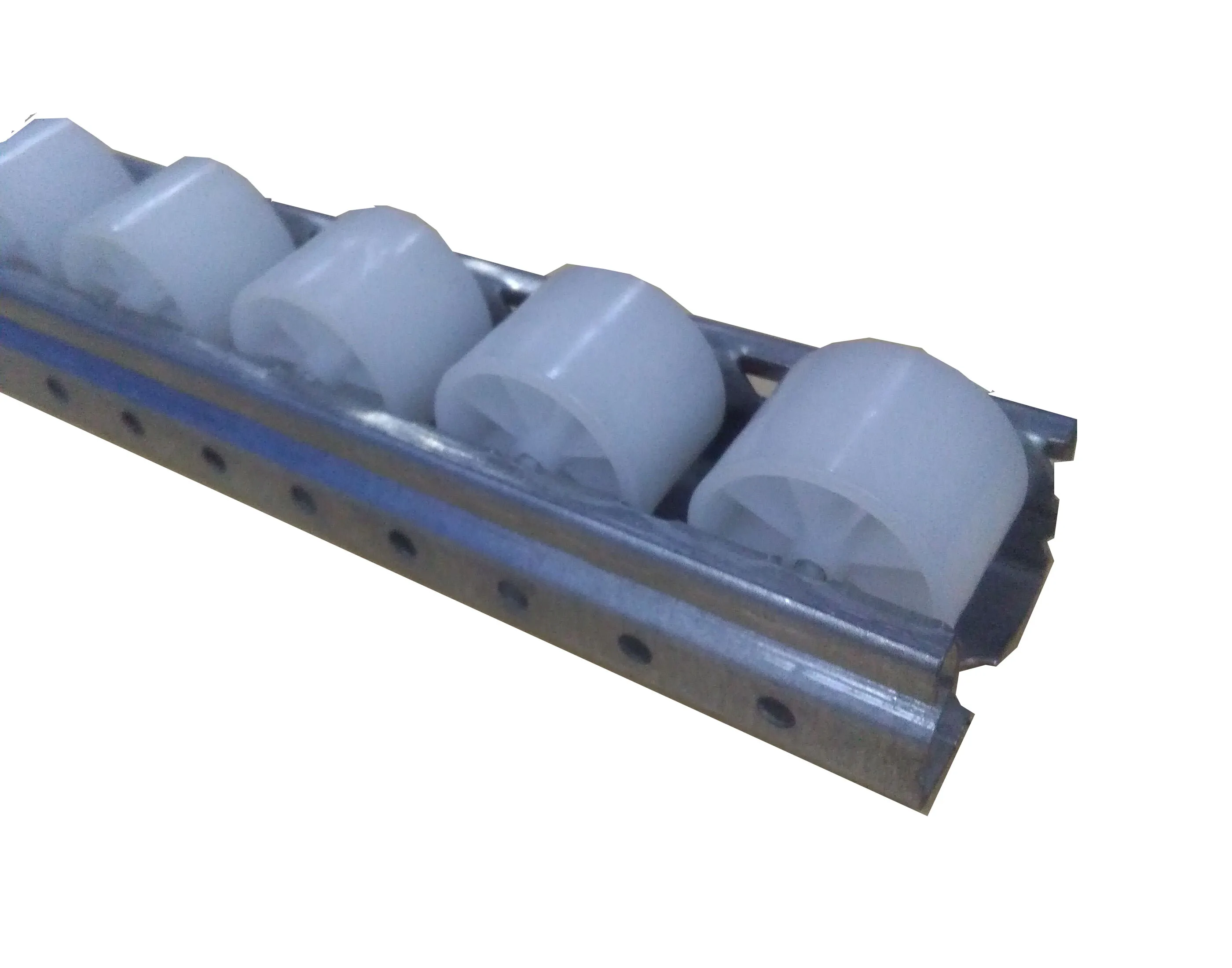 Conveyor roller track placon for logistics