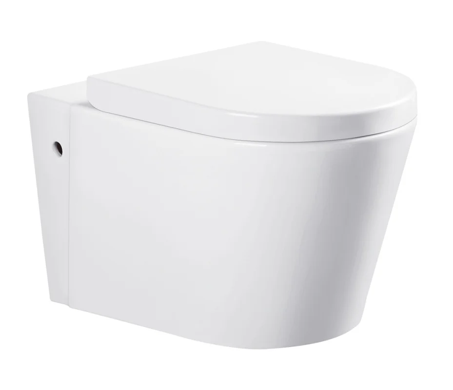 Oem Wall Mounted Bathroom White Toilet Bowl One Piece Sanitary Ware Bathroom Wc Water Closet Toilets